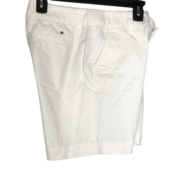 TOMMY HILFIGER WHITE CHINO SHORTS SZ 2 - Picture 4 of 6